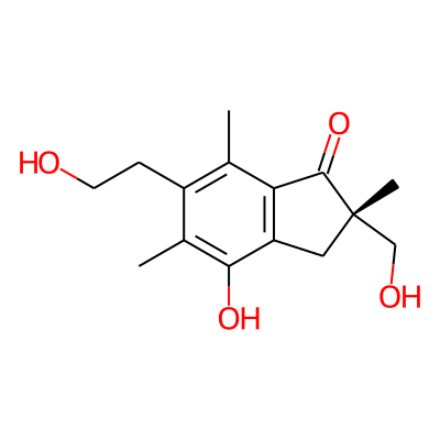 (2S)-4-hydroxy-6-(2-hydroxyethyl)-2-(hydroxymethyl)-2,5,7-trimethyl-3H-inden-1-one