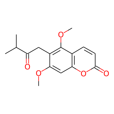 5,7-Dimethoxy-6-(3-methyl-2-oxobutyl)chromen-2-one