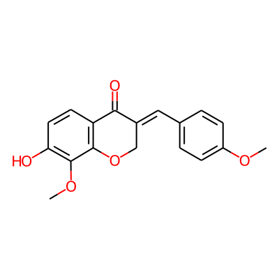 (E)-7-hydroxy-8-methoxy-3-(4-methoxybenzylidene)chroman-4-one