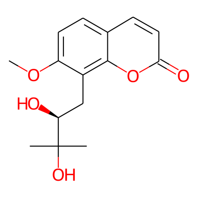 8-[(2S)-2,3-dihydroxy-3-methylbutyl]-7-methoxychromen-2-one
