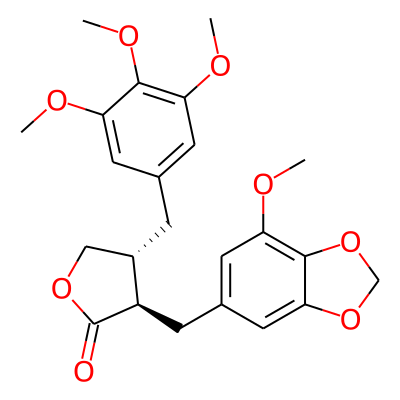 (3R,4R)-3-((7-Methoxybenzo[d][1,3]dioxol-5-yl)methyl)-4-(3,4,5-trimethoxybenzyl)dihydrofuran-2(3H)-one