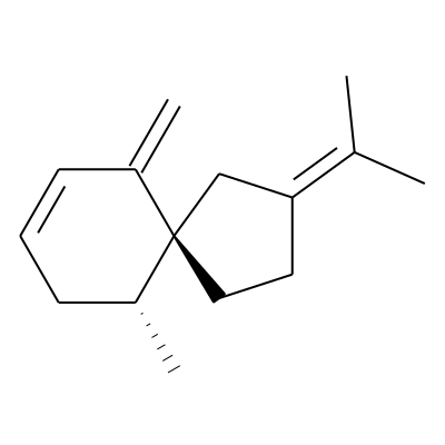 (5R,10R)-10-Methyl-6-methylene-2-(propan-2-ylidene)spiro[4.5]dec-7-ene