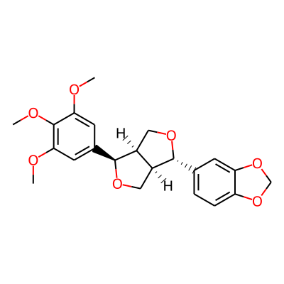 5-[(3S,3aR,6R,6aR)-6-(3,4,5-trimethoxyphenyl)-1,3,3a,4,6,6a-hexahydrofuro[3,4-c]furan-3-yl]-1,3-benzodioxole