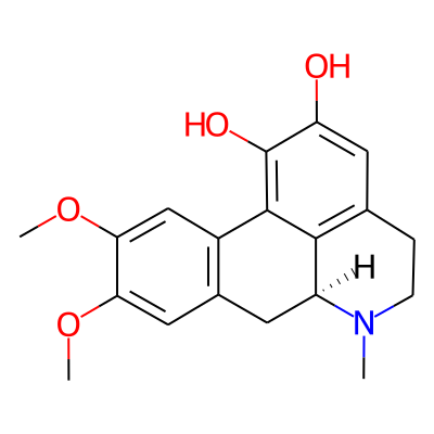 4H-Dibenzo(de,g)quinoline-1,2-diol, 5,6,6a,7-tetrahydro-9,10-dimethoxy-6-methyl-, (6aS)-