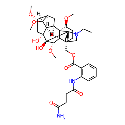 [(1S,2R,3R,4S,5R,6S,8R,9S,10S,13S,16S,17R,18S)-11-ethyl-8,9-dihydroxy-4,6,16,18-tetramethoxy-11-azahexacyclo[7.7.2.12,5.01,10.03,8.013,17]nonadecan-13-yl]methyl 2-[(4-amino-4-oxobutanoyl)amino]benzoat