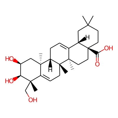 (4R)-2beta,3beta,23-trihydroxy-oleana-5,12-dien-28-oic acid