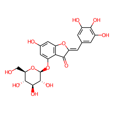 (2Z)-6-hydroxy-4-[(2S,3R,4S,5S,6R)-3,4,5-trihydroxy-6-(hydroxymethyl)oxan-2-yl]oxy-2-[(3,4,5-trihydroxyphenyl)methylidene]-1-benzofuran-3-one