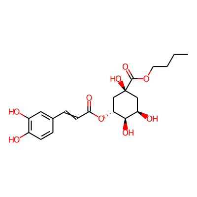 butyl (1S,3R,4R,5R)-3-[3-(3,4-dihydroxyphenyl)prop-2-enoyloxy]-1,4,5-trihydroxy-cyclohexanecarboxylate