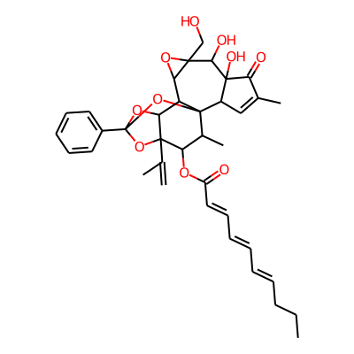 Daphnetoxin, 12-((1-oxo-2,4,6-decatrienyl)oxy)-, (12-beta(2E))-