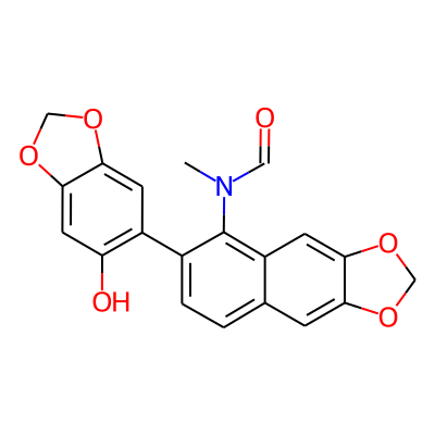 Formamide, N-(6-(6-hydroxy-1,3-benzodioxol-5-yl)naphtho(2,3-d)-1,3-dioxol-5-yl)-N-methyl-