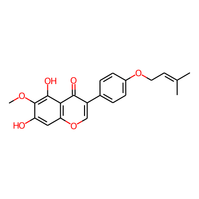 5,7-Dihydroxy-6-methoxy-4'-prenyloxyisoflavone
