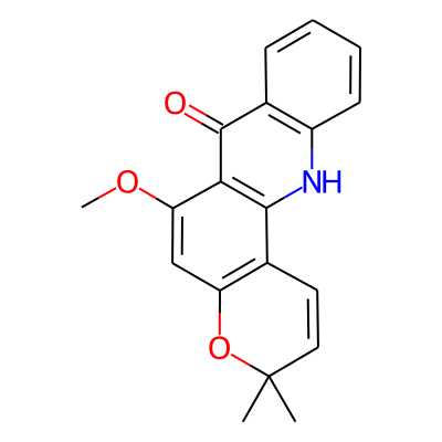 6-methoxy-3,3-dimethyl-12H-pyrano[2,3-c]acridin-7-one