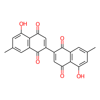 [2,2'-Binaphthalene]-1,1',4,4'-tetrone, 5,5'-dihydroxy-7,7'-dimethyl-