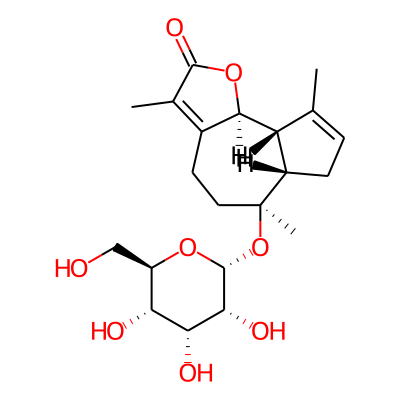 (6S,6aS,9aS,9bS)-3,6,9-trimethyl-6-[(2R,3R,4R,5S,6R)-3,4,5-trihydroxy-6-(hydroxymethyl)oxan-2-yl]oxy-4,5,6a,7,9a,9b-hexahydroazuleno[4,5-b]furan-2-one