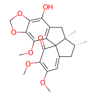 (12S,13R)-9-hydroxy-3,17,18-trimethoxy-12,13-dimethyl-5,7-dioxapentacyclo[10.7.0.01,15.02,10.04,8]nonadeca-2(10),3,8,15,17-pentaen-19-one