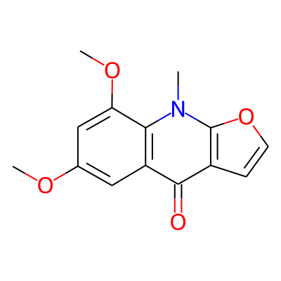 Furo(2,3-b)quinolin-4(9H)-one, 6,8-dimethoxy-9-methyl-