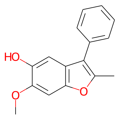 5-Hydroxy-6-methoxy-2-methyl-3-phenylbenzofuran