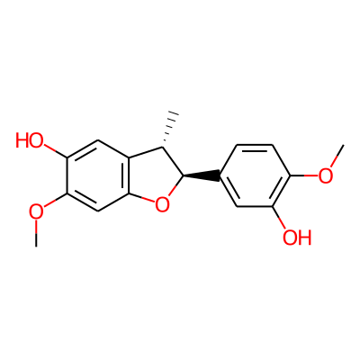 (2S,3S)-2-(3-hydroxy-4-methoxyphenyl)-6-methoxy-3-methyl-2,3-dihydro-1-benzofuran-5-ol