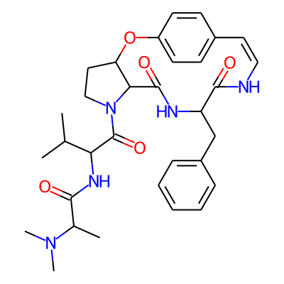 N-(1-{10-benzyl-8,11-dioxo-2-oxa-6,9,12-triazatricyclo[13.2.2.0^{3,7}]nonadeca-1(17),13,15,18-tetraen-6-yl}-3-methyl-1-oxobutan-2-yl)-2-(dimethylamino)propanamide