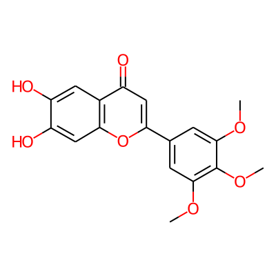 4H-1-Benzopyran-4-one, 6,7-dihydroxy-2-(3,4,5-trimethoxyphenyl)-