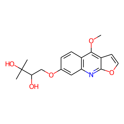 7-(2,3-Dihydroxy-3-methylbutoxy)-4-methoxyfuro[2,3-b]quinoline