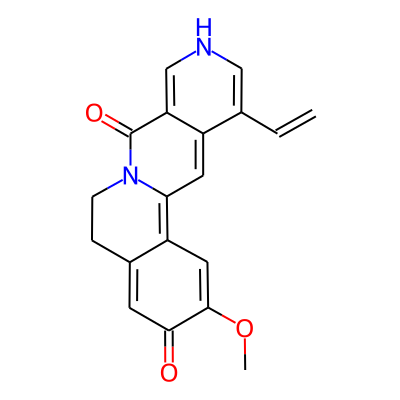 Isoalangimarine (benzopyrido-quinolizidines)