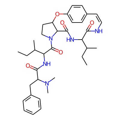 N-[1-[(13E)-10-butan-2-yl-8,11-dioxo-2-oxa-6,9,12-triazatricyclo[13.2.2.03,7]nonadeca-1(17),13,15,18-tetraen-6-yl]-3-methyl-1-oxopentan-2-yl]-2-(dimethylamino)-3-phenylpropanamide