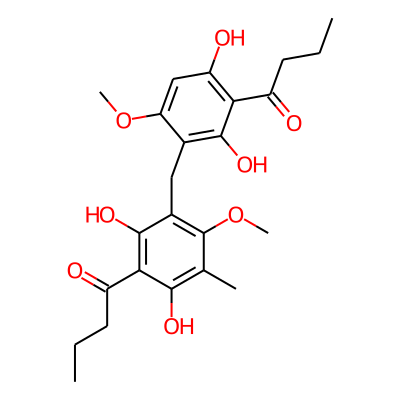 Butyrophenone, 5'-methyl-3',3'''-methylenebis(2',6'-dihydroxy-4'-methoxy-