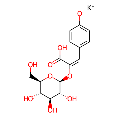 potassium;4-[(E)-2-carboxy-2-[(2S,3R,4S,5S,6R)-3,4,5-trihydroxy-6-(hydroxymethyl)oxan-2-yl]oxyethenyl]phenolate
