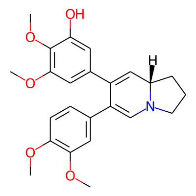 5-[(8As)-6-(3,4-dimethoxyphenyl)-1,2,3,8a-tetrahydroindolizin-7-yl]-2,3-dimethoxyphenol