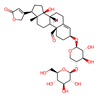 3-[3,4-Dihydroxy-5-[3,4,5-trihydroxy-6-(hydroxymethyl)oxan-2-yl]oxyoxan-2-yl]oxy-14-hydroxy-13-methyl-17-(5-oxo-2H-furan-3-yl)-1,2,3,6,7,8,9,11,12,15,16,17-dodecahydrocyclopenta[a]phenanthrene-10-carb