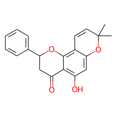 2,3-Dihydro-5-hydroxy-2-phenyl-8,8-dimethyl-4H,8H-benzo[1,2-b:3,4-b']dipyran-4-one