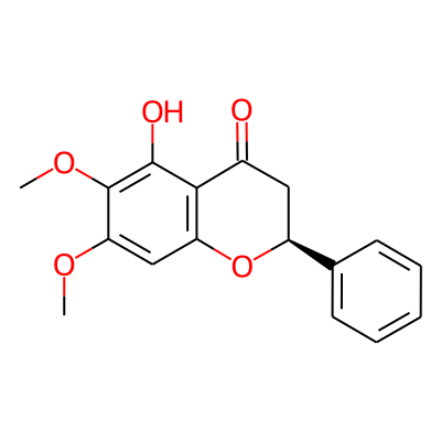 (2S)-5-hydroxy-6,7-dimethoxy-2-phenyl-2,3-dihydrochromen-4-one