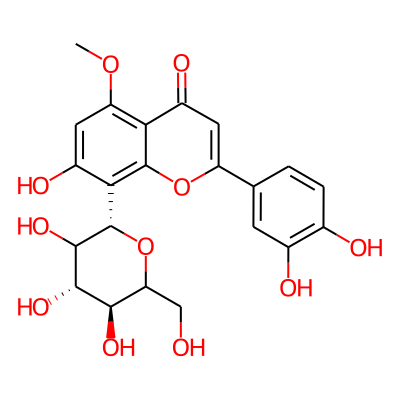 8-D-Glucopyranosyl-7,3',4'-trihydroxy-5-methoxyflavone