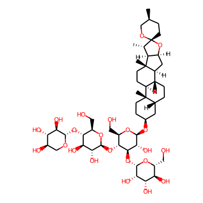 sarsasapogenin 3-O-{beta-D-glucopyranosyl-(1->3)-[beta-D-xylopyranosyl-(1->4)-beta-D-glucopyranosyl-(1->4)]-beta-D-glucopyranoside}