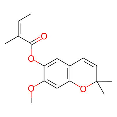 6-Angeloyloxy-7-methoxy-2,2-dimethylchromene