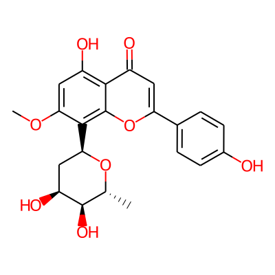 8-[(2S,4S,5S,6R)-4,5-dihydroxy-6-methyloxan-2-yl]-5-hydroxy-2-(4-hydroxyphenyl)-7-methoxychromen-4-one