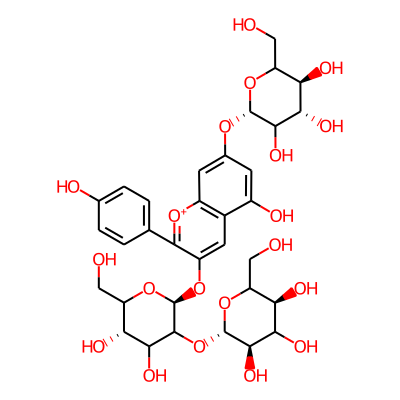 Pelargonidin 3-sophoroside-7-glucoside