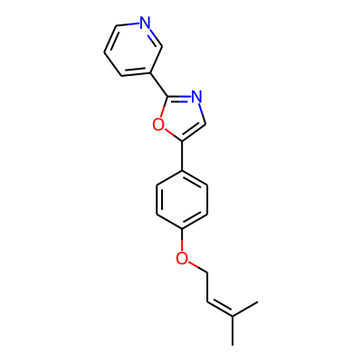 Pyridine, 3-[5-[4-[(3-methyl-2-butenyl)oxy]phenyl]-2-oxazolyl]-