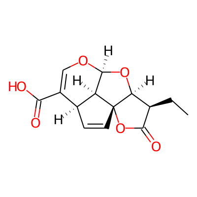 (1R,4R,8S,10S,11R,14R)-11-ethyl-12-oxo-7,9,13-trioxatetracyclo[6.5.1.01,10.04,14]tetradeca-2,5-diene-5-carboxylic acid