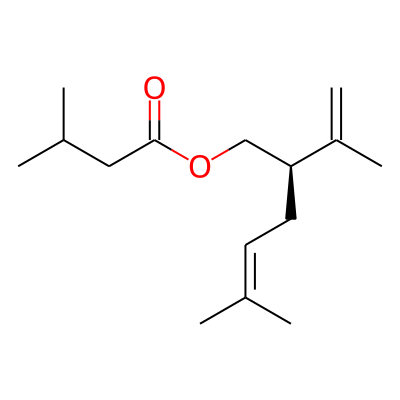(R)-5-Methyl-2-(prop-1-en-2-yl)hex-4-en-1-yl 3-methylbutanoate