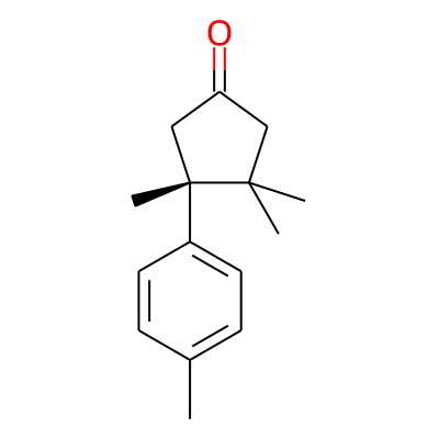 (4R)-3,3,4-trimethyl-4-(4-methylphenyl)cyclopentan-1-one