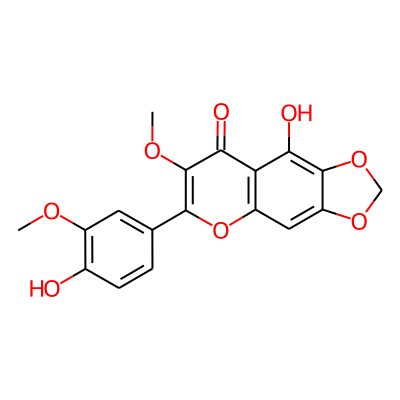 5,4'-Dihydroxy-3,3'-dimethoxy-6,7-methylenedioxyflavone