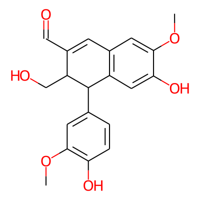 6-Hydroxy-4-(4-hydroxy-3-methoxyphenyl)-3-hydroxymethyl-7-methoxy-3,4-dihydro-2-naphthaldehyde
