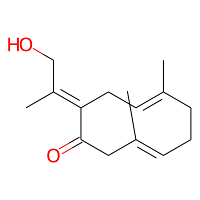 (3E,7E,10E)-10-(1-hydroxypropan-2-ylidene)-3,7-dimethylcyclodeca-3,7-dien-1-one