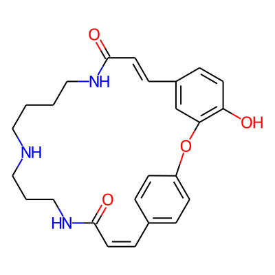 (8E,22Z)-4-hydroxy-2-oxa-11,16,20-triazatricyclo[22.2.2.13,7]nonacosa-1(26),3,5,7(29),8,22,24,27-octaene-10,21-dione