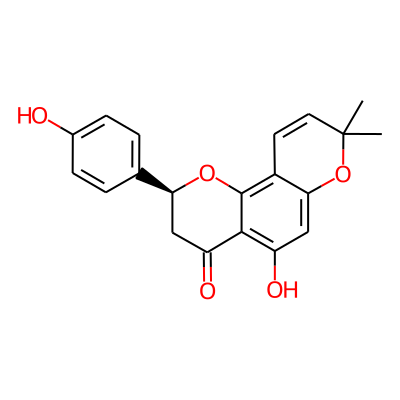 (2S)-5-hydroxy-2-(4-hydroxyphenyl)-8,8-dimethyl-2,3-dihydropyrano[2,3-h]chromen-4-one