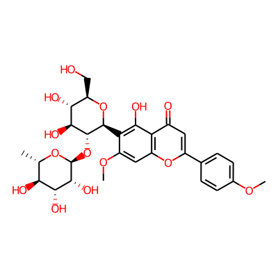 6-[(2S,3R,4S,5S,6R)-4,5-dihydroxy-6-(hydroxymethyl)-3-[(2S,3R,4R,5R,6S)-3,4,5-trihydroxy-6-methyloxan-2-yl]oxyoxan-2-yl]-5-hydroxy-7-methoxy-2-(4-methoxyphenyl)chromen-4-one