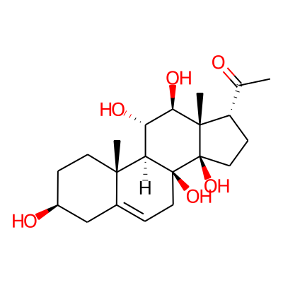 14beta,17alpha-Pregn-5-en-20-one, 3beta,8,11alpha,12beta,14-pentahydroxy-