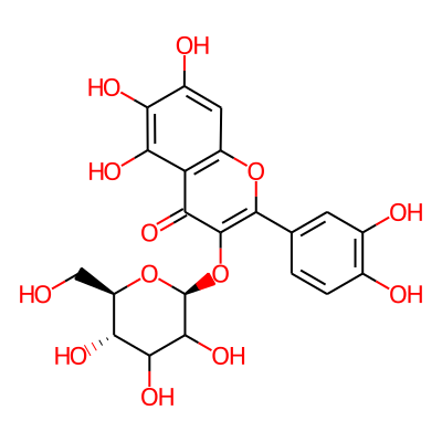 2-(3,4-dihydroxyphenyl)-5,6,7-trihydroxy-3-[(2S,5S,6R)-3,4,5-trihydroxy-6-(hydroxymethyl)oxan-2-yl]oxychromen-4-one